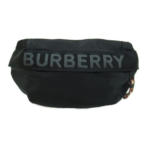 BURBERRY Waist belt bag 8025668 Nylon Black Used unisex